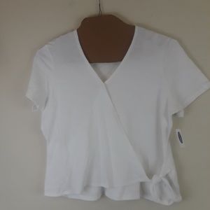 OLD NAVY Wrap-Front Side-Tie Top for Women XXL NWT
